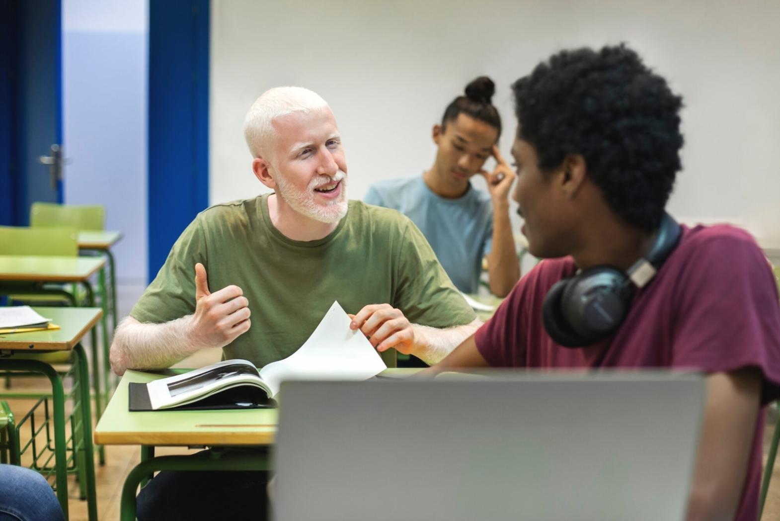 Business owner reviewing financial reports with clear visual data